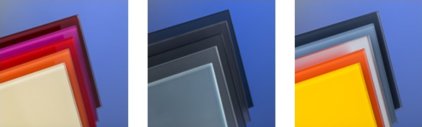 Lackiertes Glas